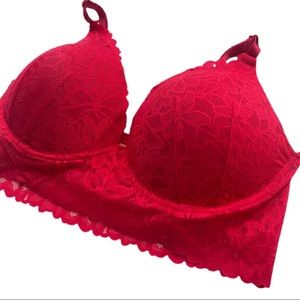 Victoria’s Secret Pink padded Bralette bra - Red